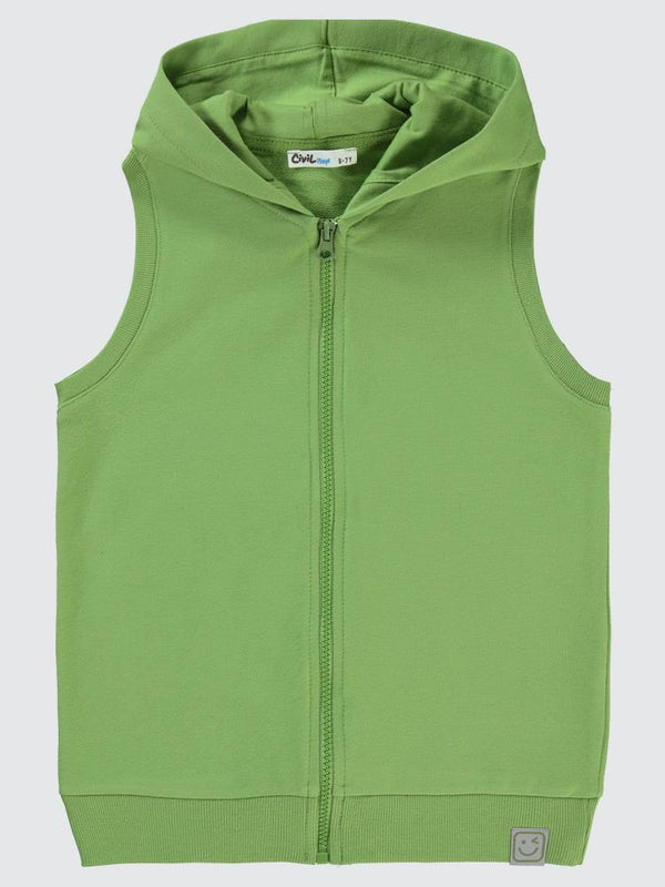 Civil Boys Qr Kod Etiketli 10-13 Yaş Yelek - Haki