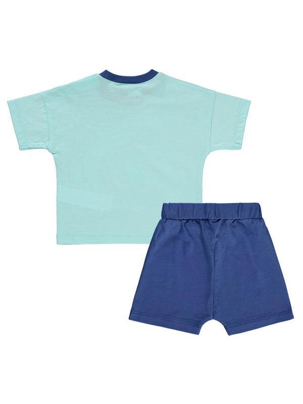 Tom and Jerry Sörf Baskılı 6-18 Ay Takım - Mavi