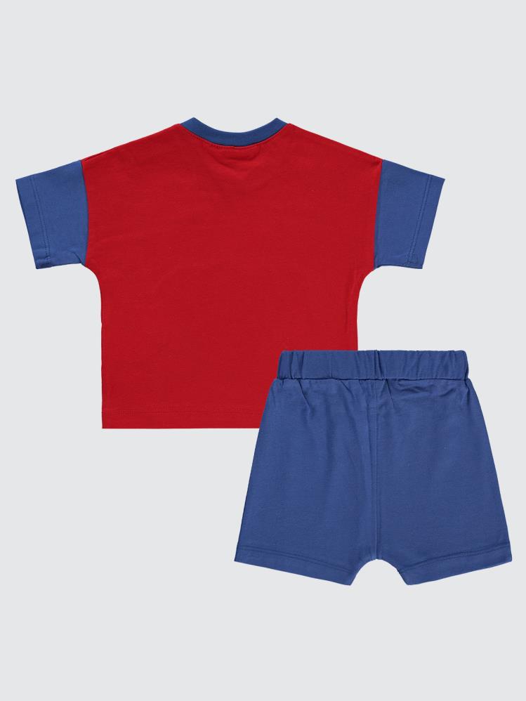 Superman Baskılı 6-18 Ay Takım - Kırmızı