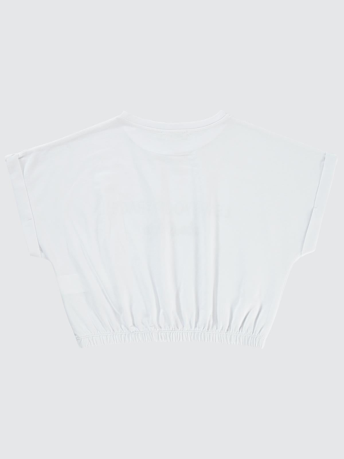 Civil Girls Leave Your Trace Baskılı 10-13 Yaş Tişört - Beyaz