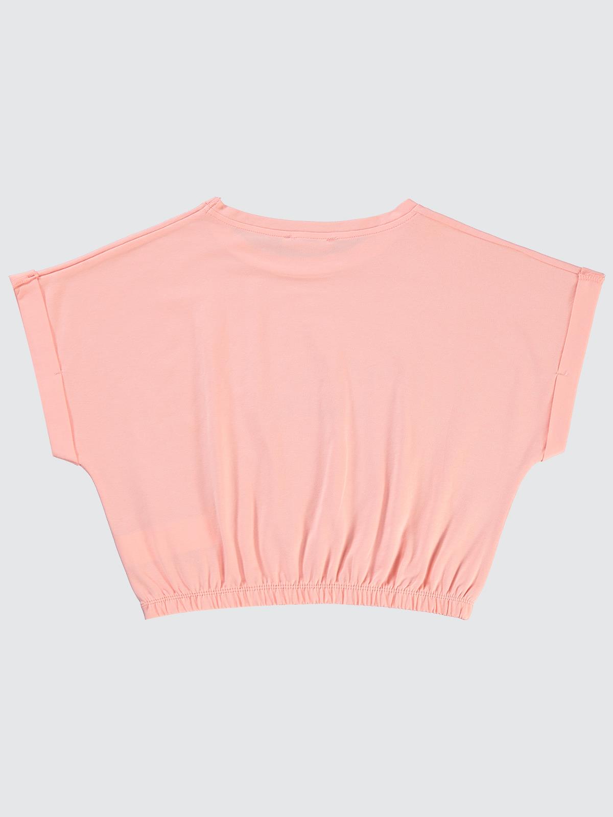 Civil Girls Leave Your Trace Baskılı 10-13 Yaş Tişört - Kırmızı