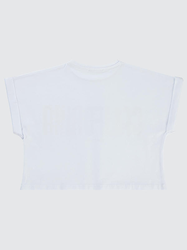 Civil Girls California Baskılı 6-9 Yaş Tişört - Beyaz