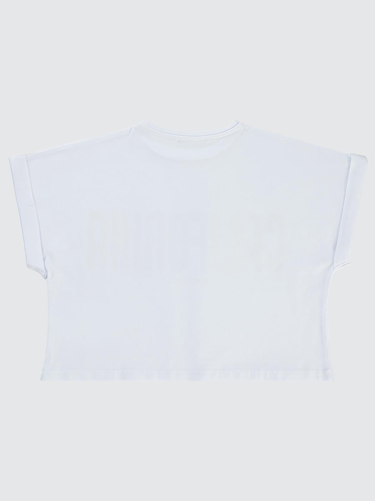 Civil Girls California Baskılı 10-13 Yaş Tişört - Beyaz