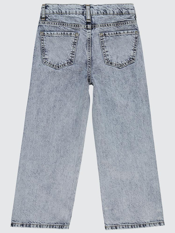 Civil Girls Kesik Paça 10-13 Yaş Pantolon - Mavi