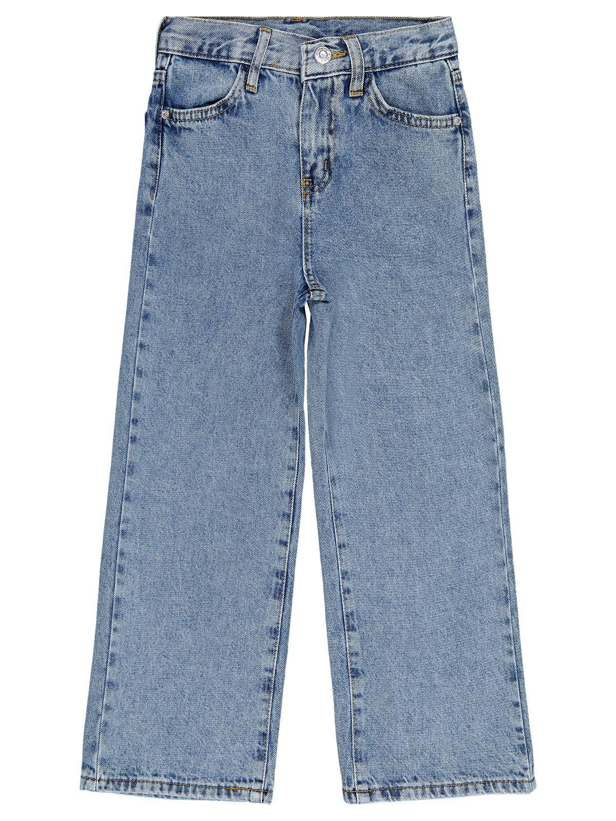 Civil Girls Kesik Paça 10-13 Yaş Pantolon - Mavi