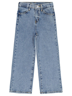 Civil Girls Kesik Paça 10-13 Yaş Pantolon - Mavi