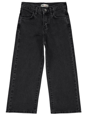 Civil Girls Kesik Paça 6-9 Yaş Pantolon - Gri