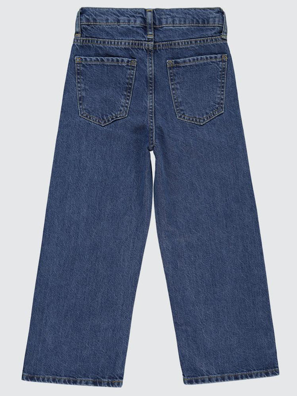 Civil Girls Kesik Paça 10-13 Yaş Pantolon - Mavi