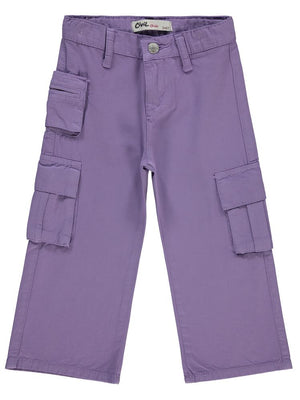 Civil Girls Üç Cepli Kargo 2-5 Yaş Pantolon - Lila