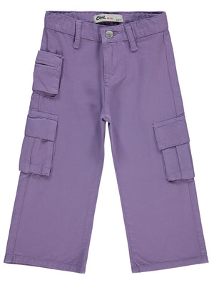 Civil Girls Üç Cepli Kargo 2-5 Yaş Pantolon - Lila