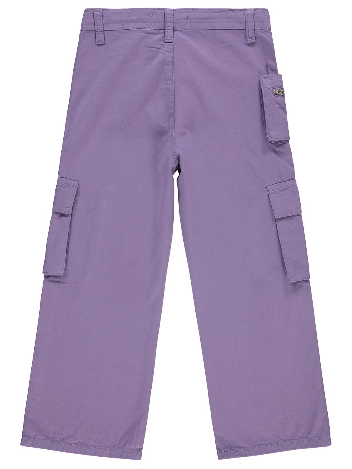 Civil Girls Üç Cepli Kargo 6-9 Yaş Pantolon - Lila
