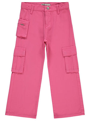 Civil Girls Üç Cepli Kargo 10-13 Yaş Pantolon - Fusya
