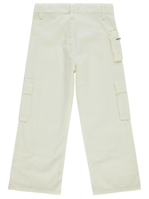 Civil Girls Üç Cepli Kargo 10-13 Yaş Pantolon - Beyaz