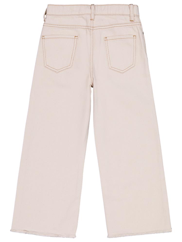 Civil Girls Kesik Paça 6-9 Yaş Pantolon - Ekru