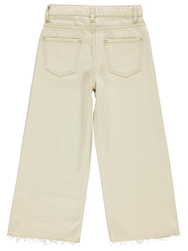 Civil Girls Kesik Paça 6-9 Yaş Pantolon - Ekru