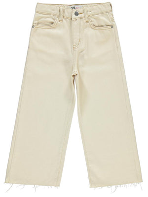 Civil Girls Kesik Paça 10-13 Yaş Pantolon - Ekru