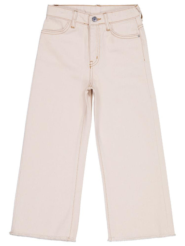 Civil Girls Kesik Paça 6-9 Yaş Pantolon - Ekru