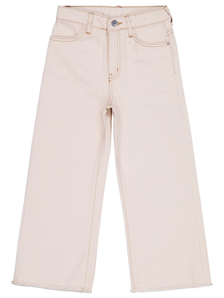 Civil Girls Kesik Paça 6-9 Yaş Pantolon - Ekru