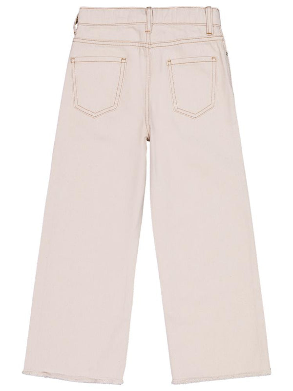 Civil Girls Kesik Paça 10-13 Yaş Pantolon - Ekru