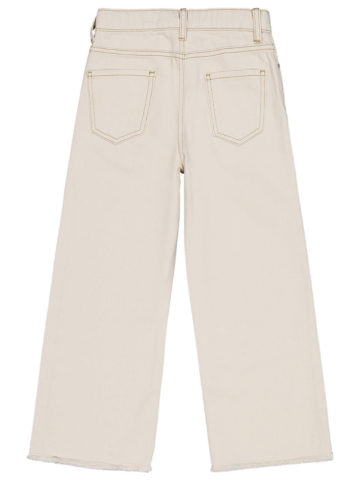 Civil Girls Kesik Paça 10-13 Yaş Pantolon - Ekru