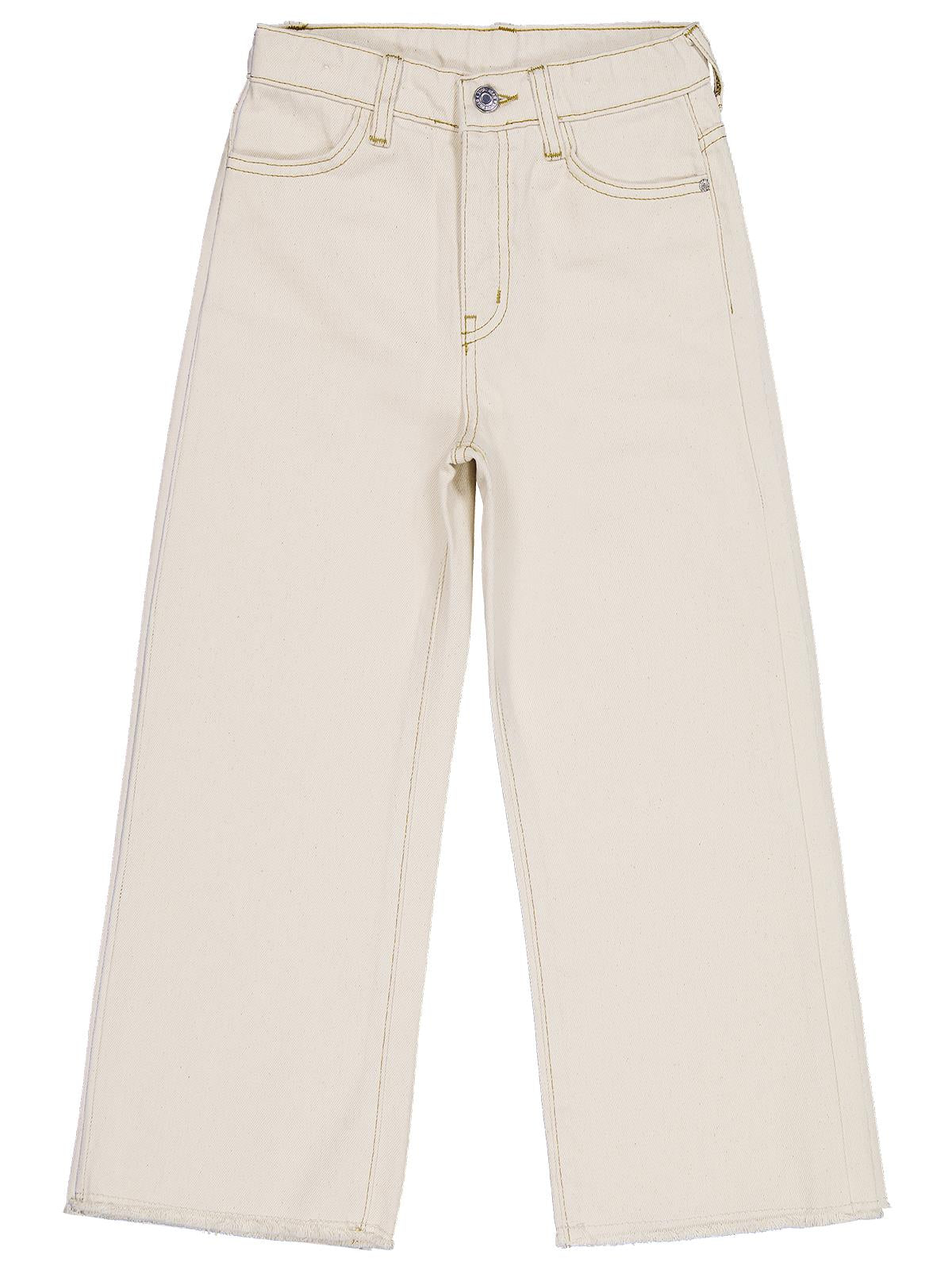 Civil Girls Kesik Paça 10-13 Yaş Pantolon - Ekru