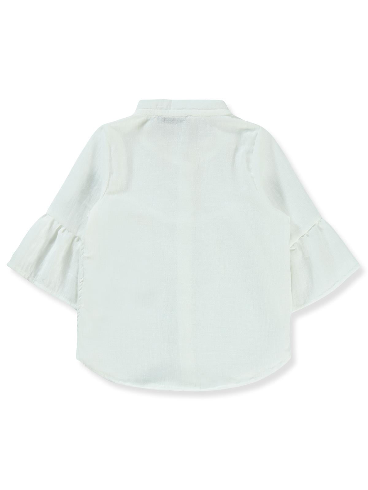 Civil Girls Valon Kol 2-5 Yaş Gömlek - Beyaz