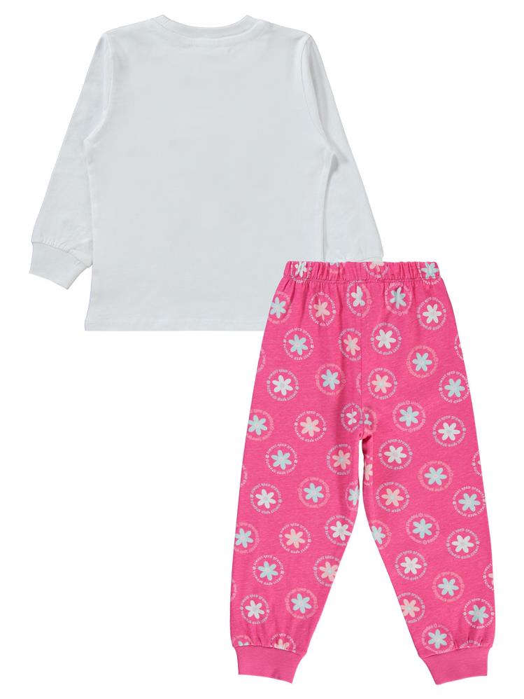 Civil Girls Papatya Desenli 2-5 Yaş Pijama Takımı - Pembe