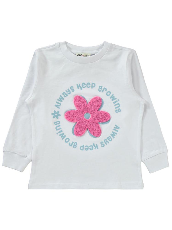 Civil Girls Papatya Desenli 2-5 Yaş Pijama Takımı - Pembe