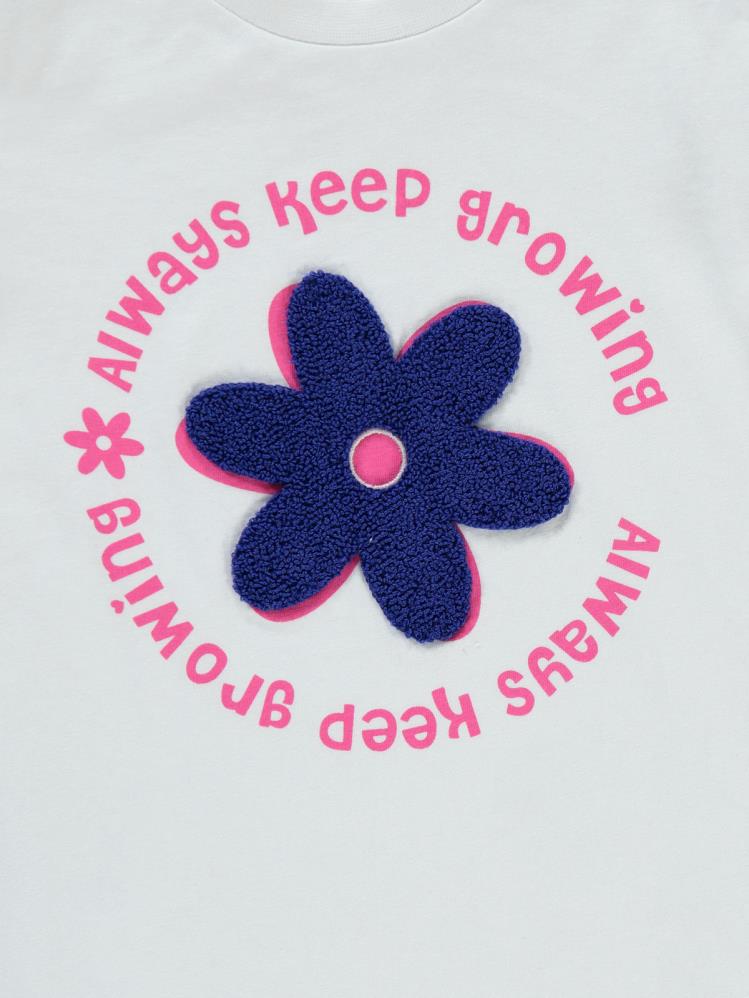 Civil Girls Papatya Desenli 2-5 Yaş Pijama Takımı - Mavi