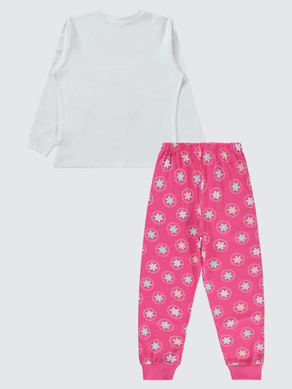 Civil Girls Papatya Desenli 10-13 Yaş Pijama Takımı - Pembe