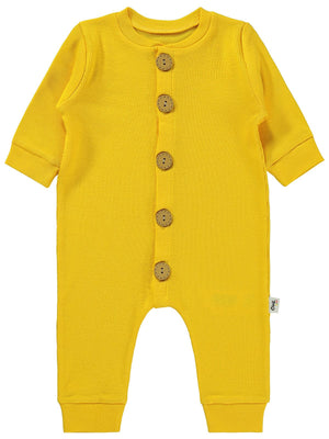 Civil Baby Düz Basic 1-6 Ay Tulum - Sarı