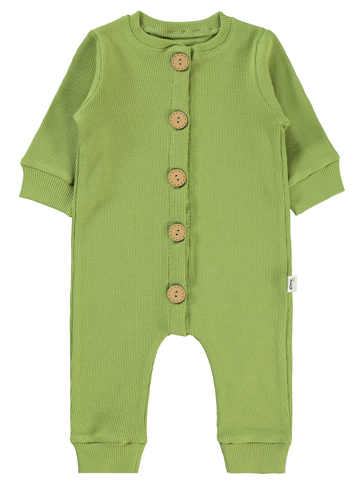 Civil Baby Düz Basic 1-6 Ay Tulum - Yeşil