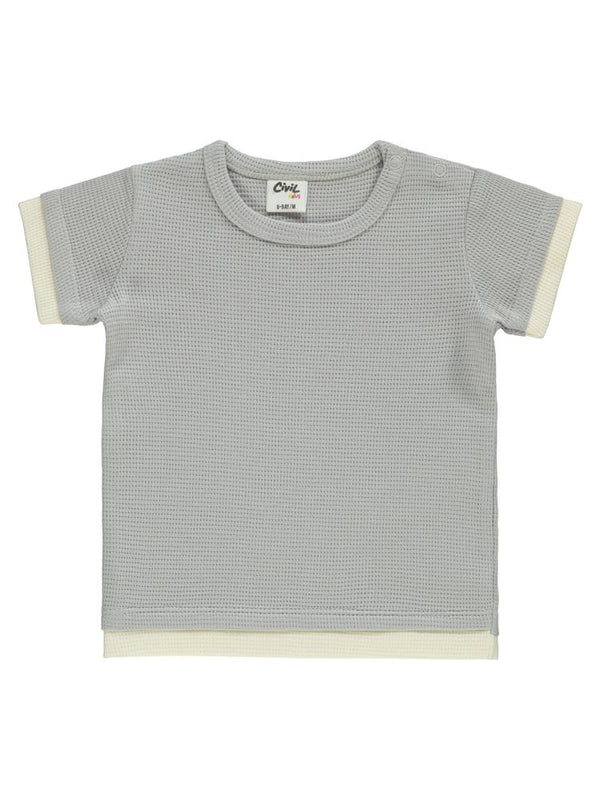 Civil Baby Çıkma Detaylı 6-18 Ay Takım - Gri
