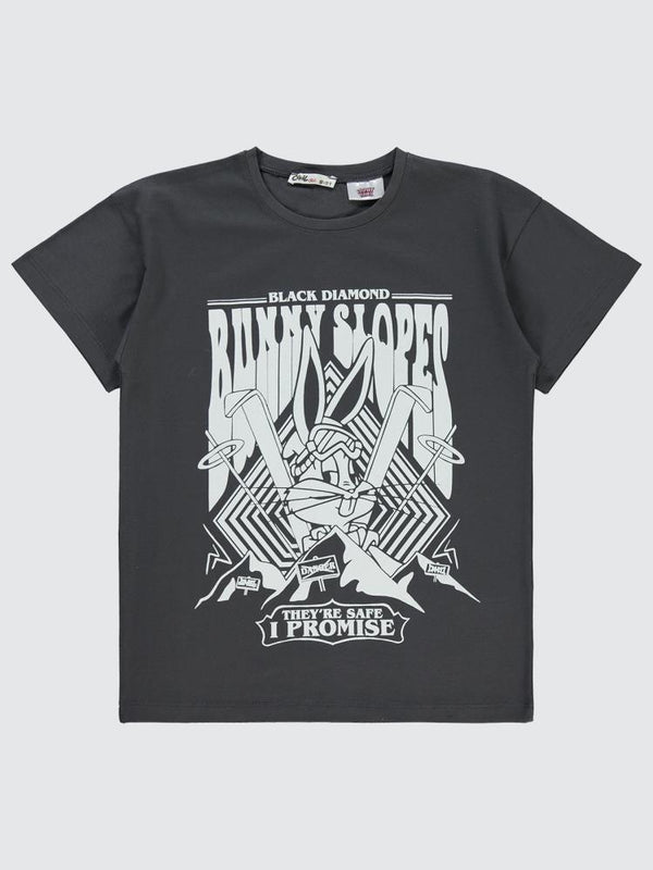 Bugs Bunny 10-13 Yaş Tişört - Gri