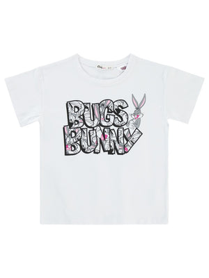 Bugs Bunny 6-9 Yaş Tişört - Beyaz