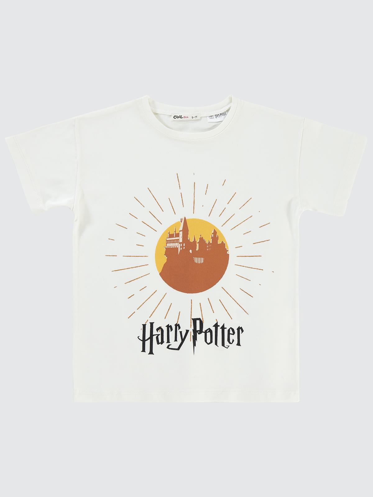Harry Potter 6-9 Yaş Tişört - Ekru