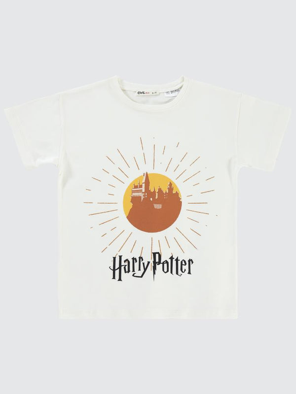 Harry Potter 10-13 Yaş Tişört - Ekru