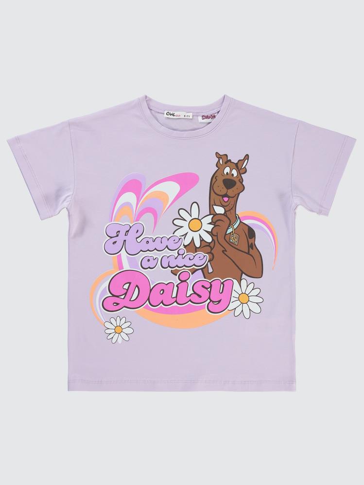 Scooby Doo 10-13 Yaş Tişört - Lila