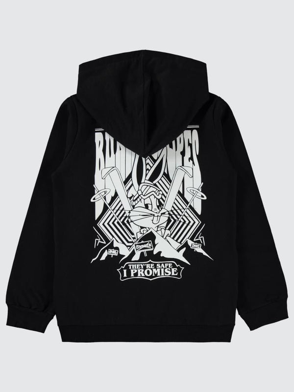 Bugs Bunny 10-13 Yaş Hırka - Siyah