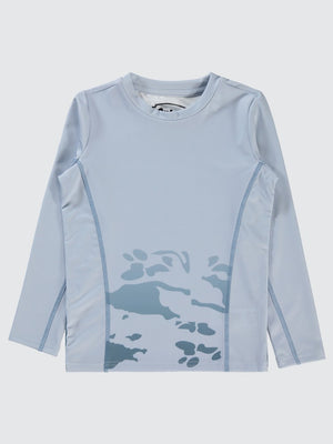 Civil Boys Kamuflaj Desen Baskılı 6-9 Yaş Sweatshirt - Gri