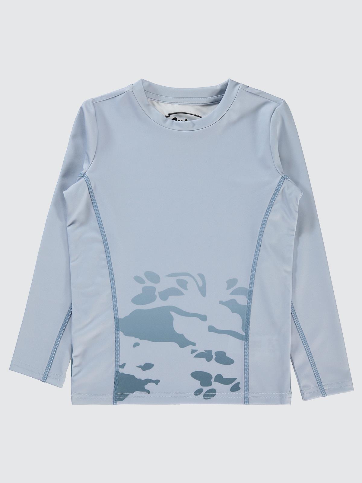 Civil Erkek Çocuk Kamuflaj Desen Baskılı Sweatshirt | İnterlok | Okul Kreş ve Günlük Kullanım - Gri