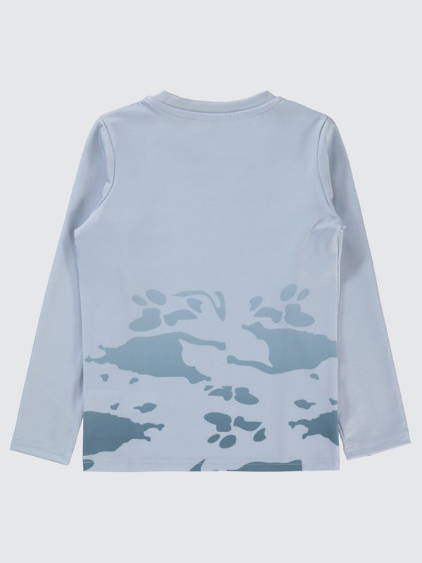 Civil Boys Kamuflaj Desen Baskılı 6-9 Yaş Sweatshirt - Gri