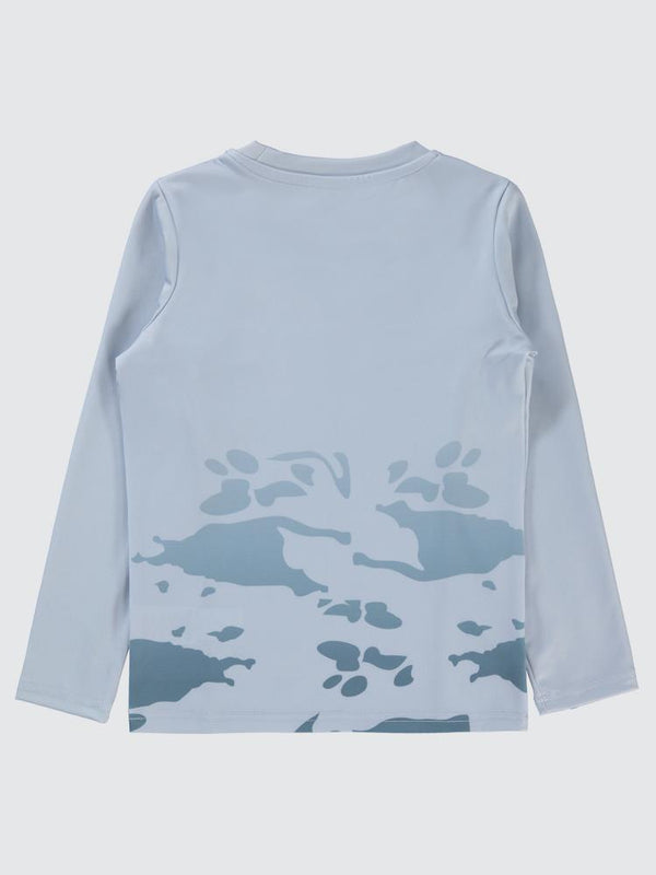 Civil Boys Kamuflaj Desen Baskılı 6-9 Yaş Sweatshirt - Gri