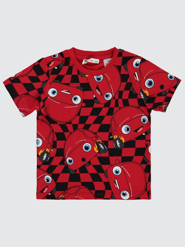 Civil Boys Dütdüt Empirme 2-5 Yaş Tişört - Kırmızı