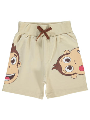 Civil Boys Kukuli Baskılı 2-5 Yaş Kapri - Bej