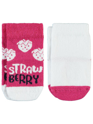 Civil Baby Strawberry Kaydırmaz 6-18 Ay Bebek Kız Çorap Set