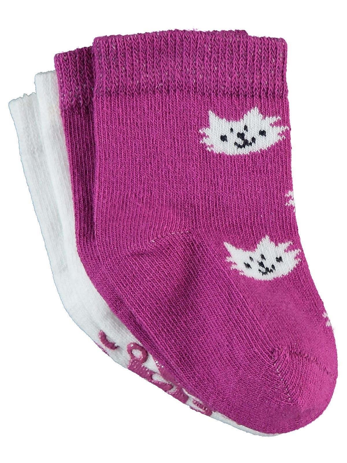 Civil Baby Cute Kaydırmaz 6-18 Ay Bebek Kız Çorap Set