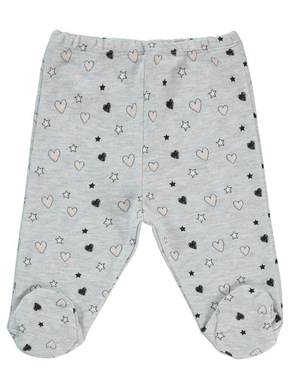 Civil Baby Renkli Puantiyeler Emprime 0-6 Ay Kız Tek Alt - Gri