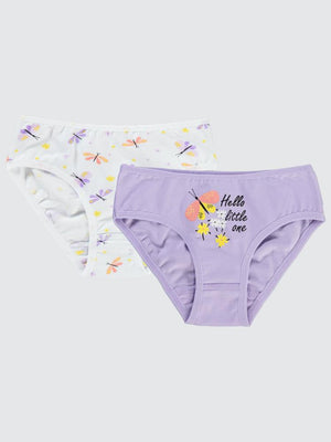 Civil Girls Butterfly 2-10 Yaş 2'li Külot Set