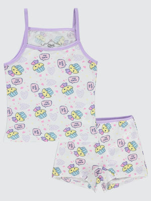 Civil Girls Sweet Empirme Desen 2-10 Yaş İç Çamaşır Takım